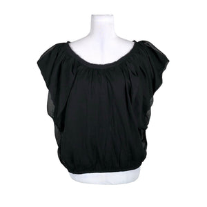 Unisex Twist&Tango - Lühikeste käistega pluus, suurus 38 - Must (1)