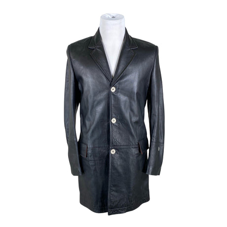 Unisex Versace Jeans Couture - Nahktagi, suurus S - Must ()