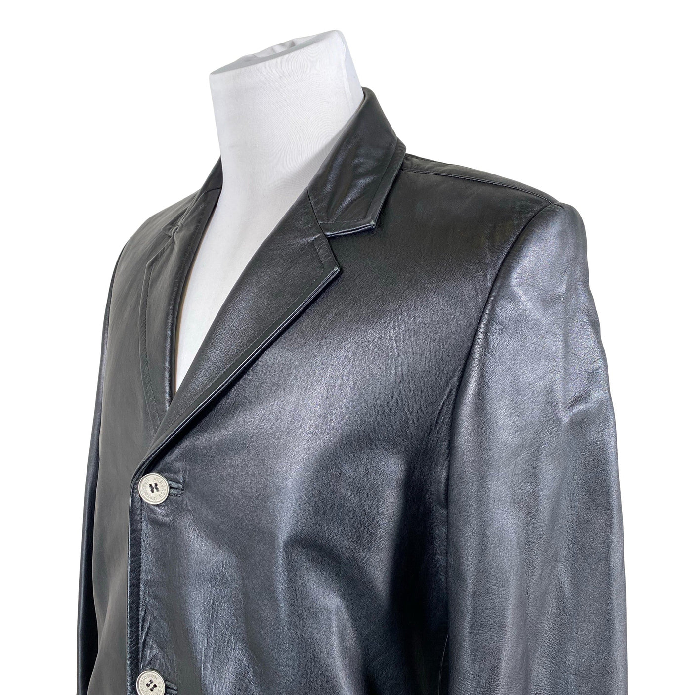 Unisex Versace Jeans Couture - Nahktagi, suurus S - Must (3)