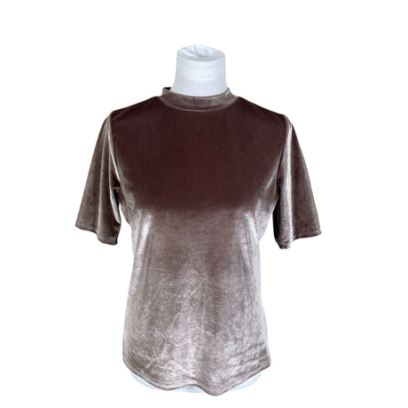 Unisex We - Lühikeste käistega pluus, suurus 38 - Pruun ()
