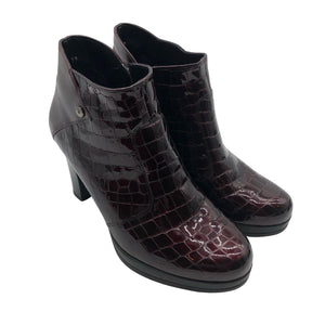 Unisex Janita - Poolsaapad, suurus 39 - Veinipunane (2)