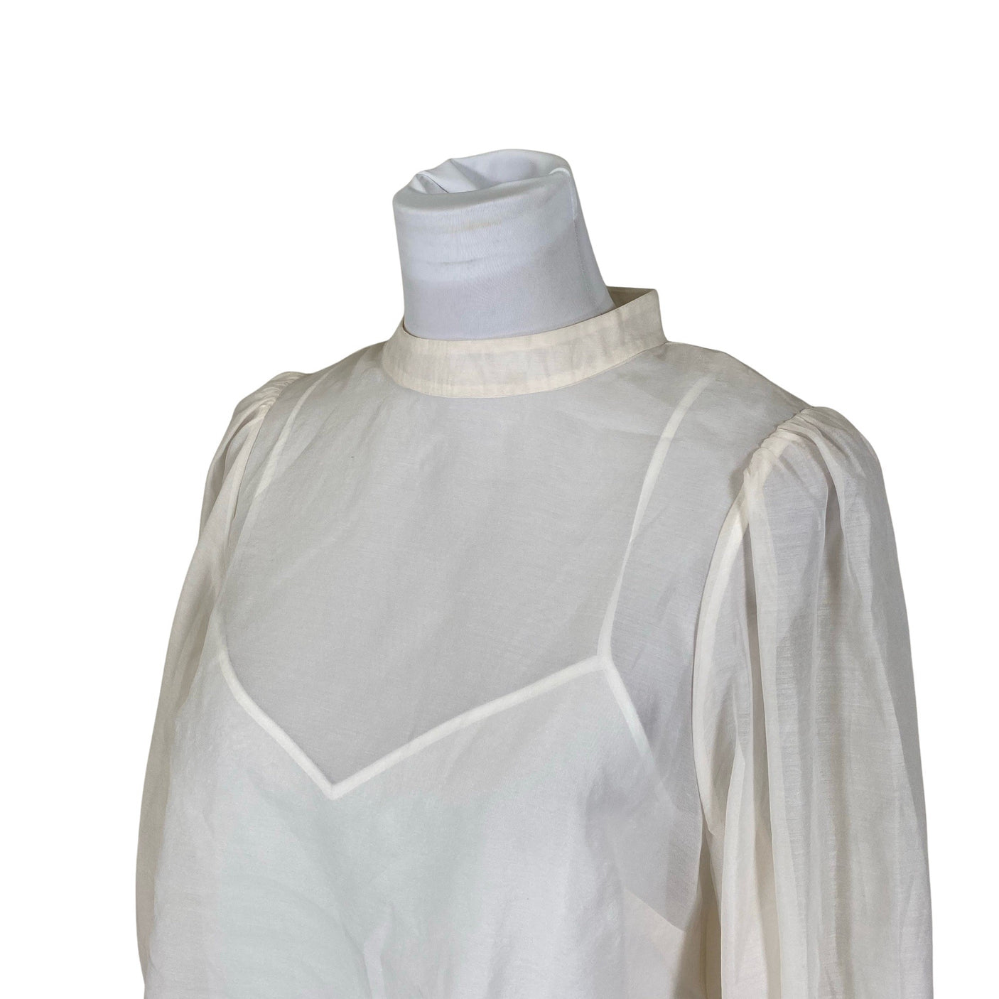 Unisex Ted Baker - Lühikeste käistega pluus, suurus 40 - Looduslik valge (3)