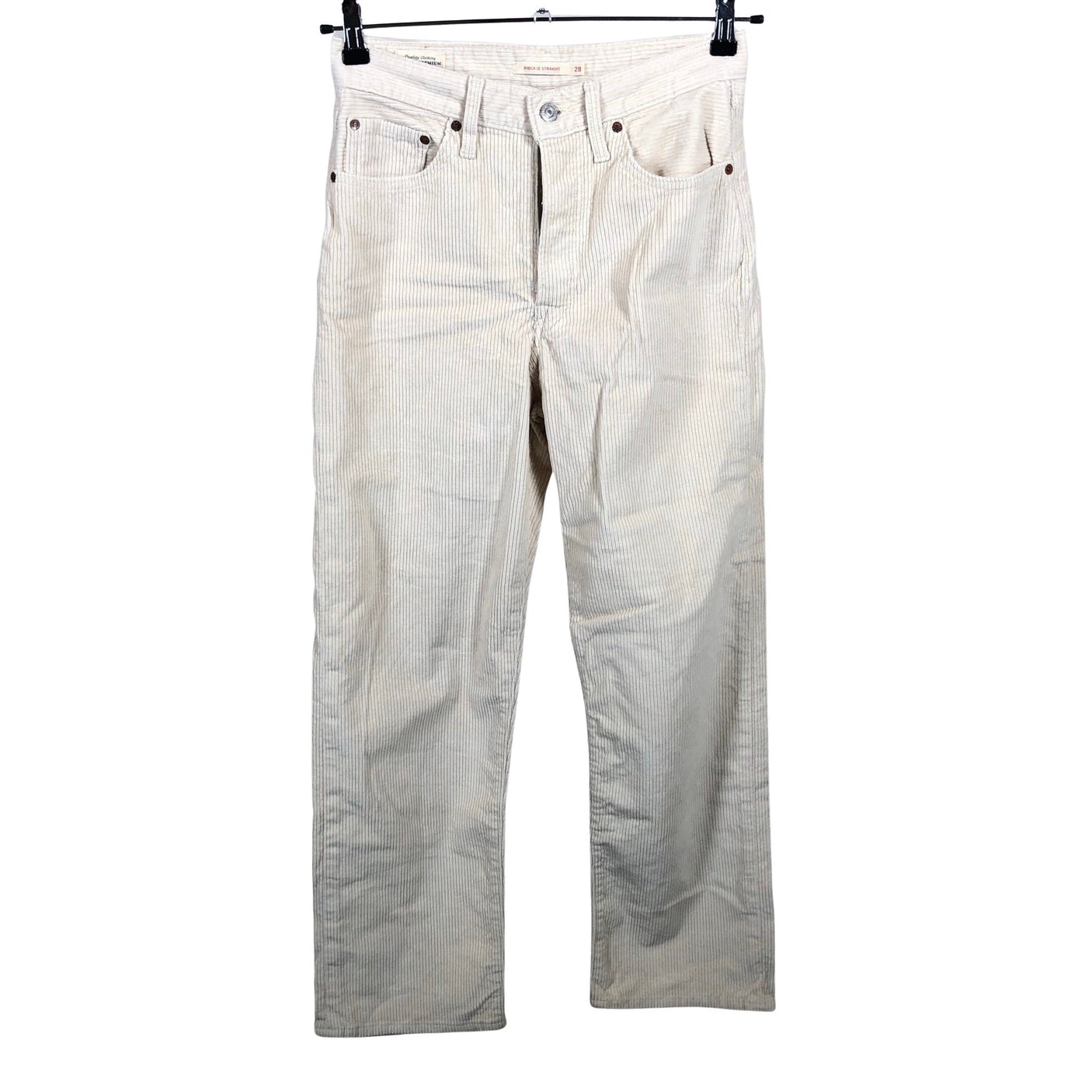 Unisex Levi's - Sametpüksid, suurus W28 - Looduslik valge (1)