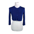 Unisex Weekend by MaxMara - Kootud boolero, suurus 36 - Sinine ()