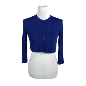 Unisex Weekend by MaxMara - Kootud boolero, suurus 36 - Sinine (1)