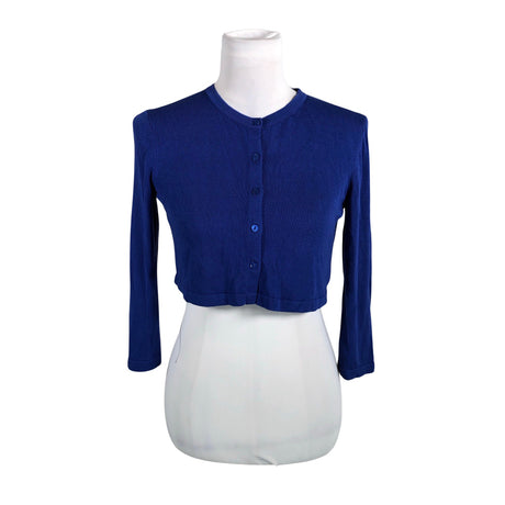 Unisex Weekend by MaxMara - Kootud boolero, suurus 36 - Sinine ()