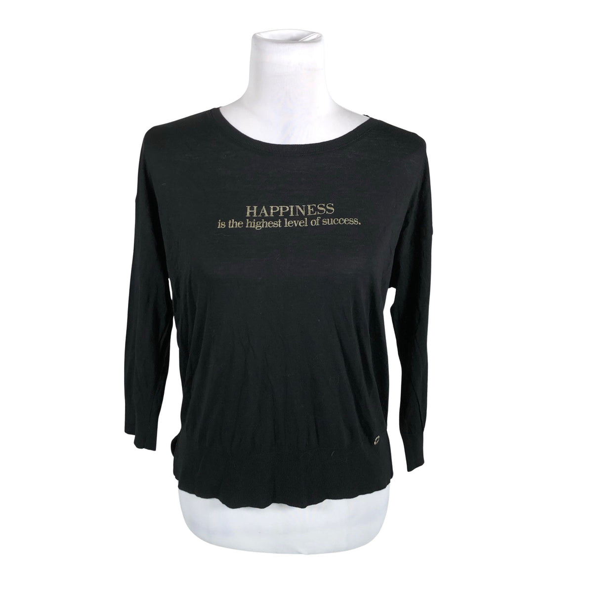 Unisex Massimo Dutti - Trikotaažist pluus, suurus 38 - Must (1)