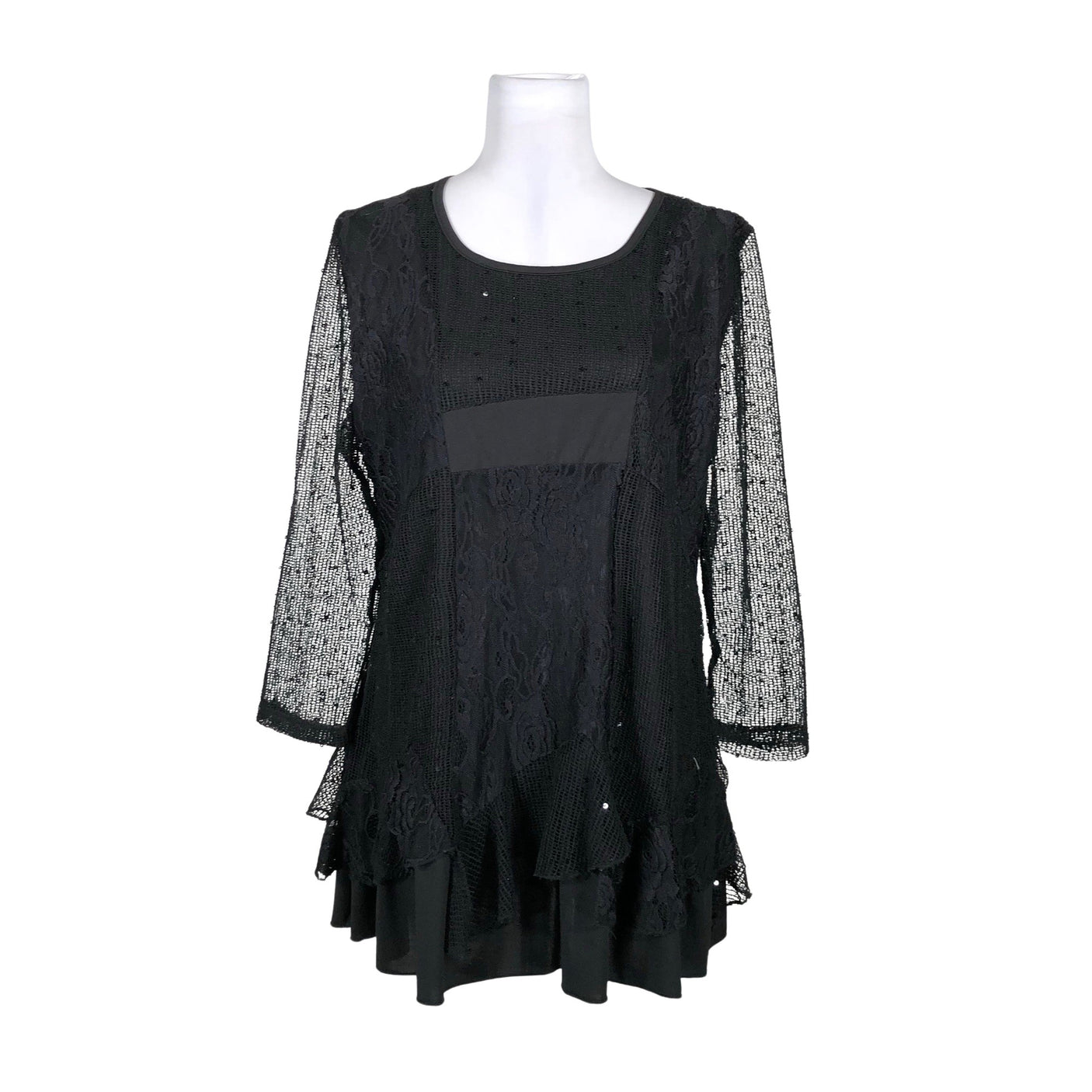 Unisex Purplerose - Mitteveniv tuunika, suurus 40 - Must (1)