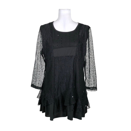 Unisex Purplerose - Mitteveniv tuunika, suurus 40 - Must ()