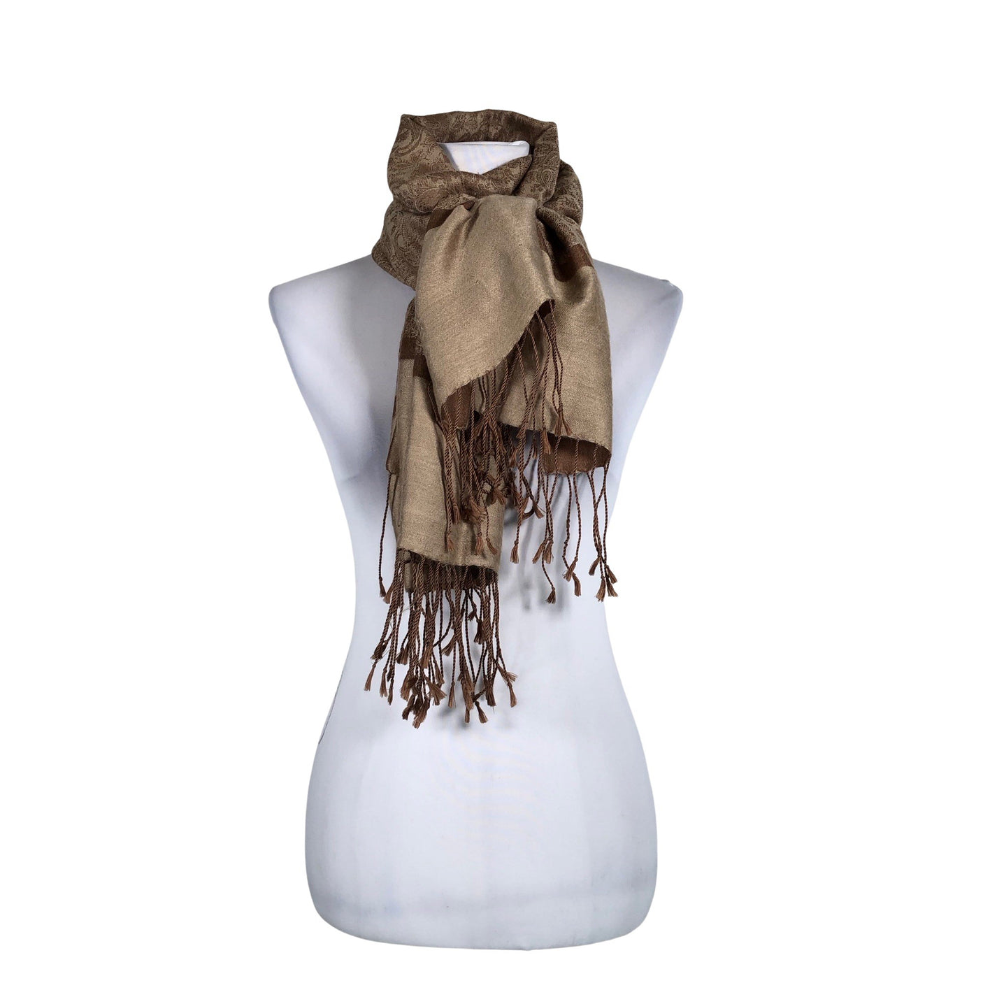 Unisex Pashmina - Sall, suurus Maxi - Pruun (1)