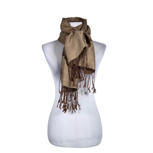 Unisex Pashmina - Sall, suurus Maxi - Pruun (1)