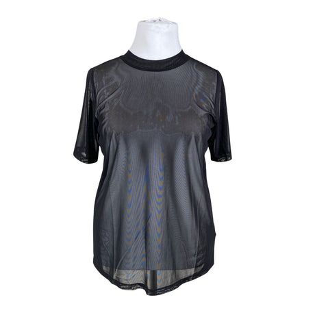 Unisex Zizzi - Lühikeste käistega pluus, suurus 46 - Must ()