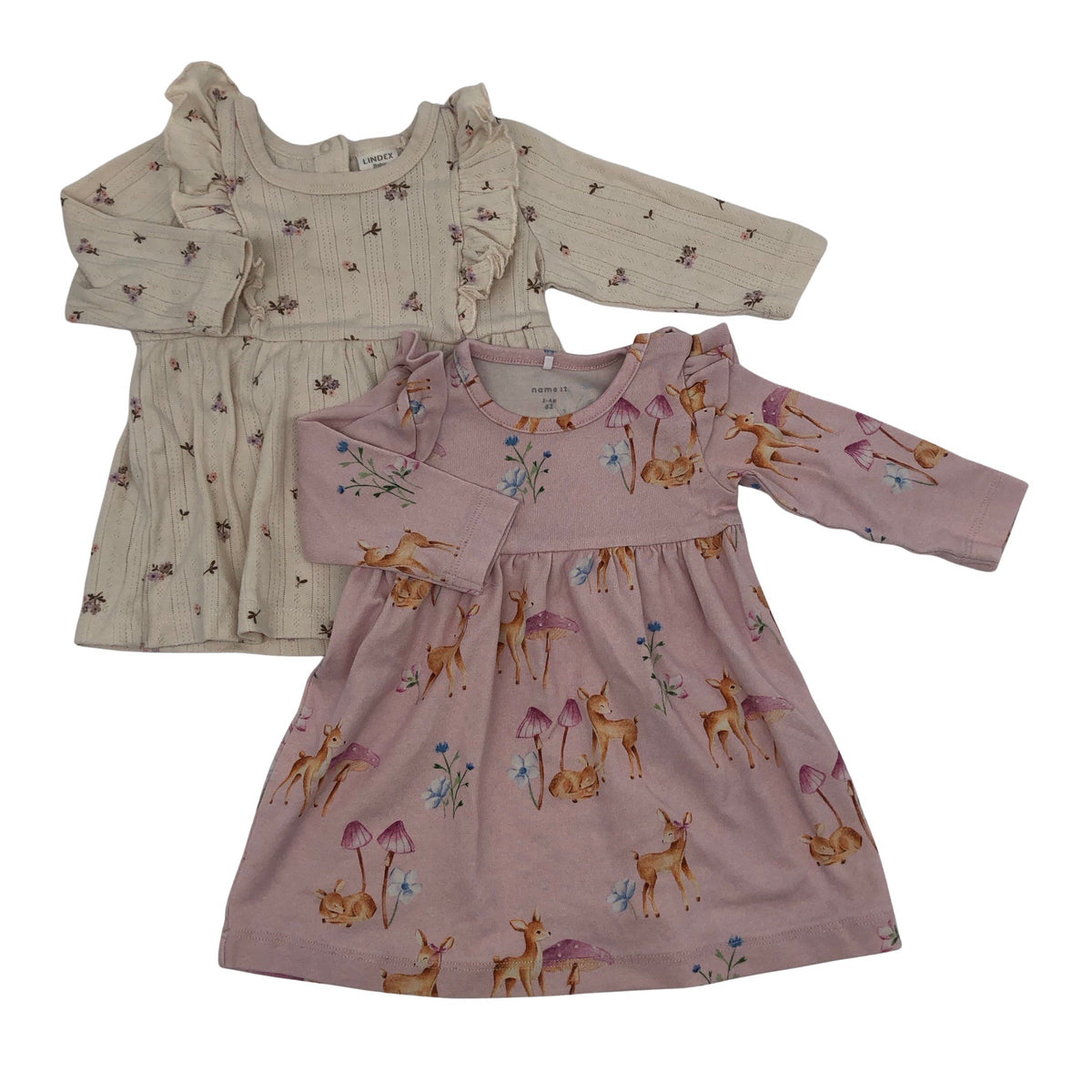 Unisex Lindex - Trikotaažist kleit, suurus 56 - 62 - Beige (1)