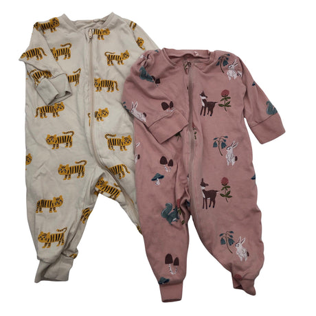 Unisex Lindex - Pükskostüüm, suurus 56 - 62 - Heleroosa ()