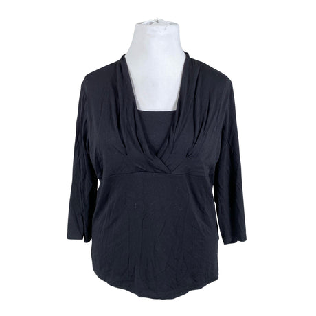 Unisex Ril's - Trikotaažist pluus, suurus 42 - Must ()
