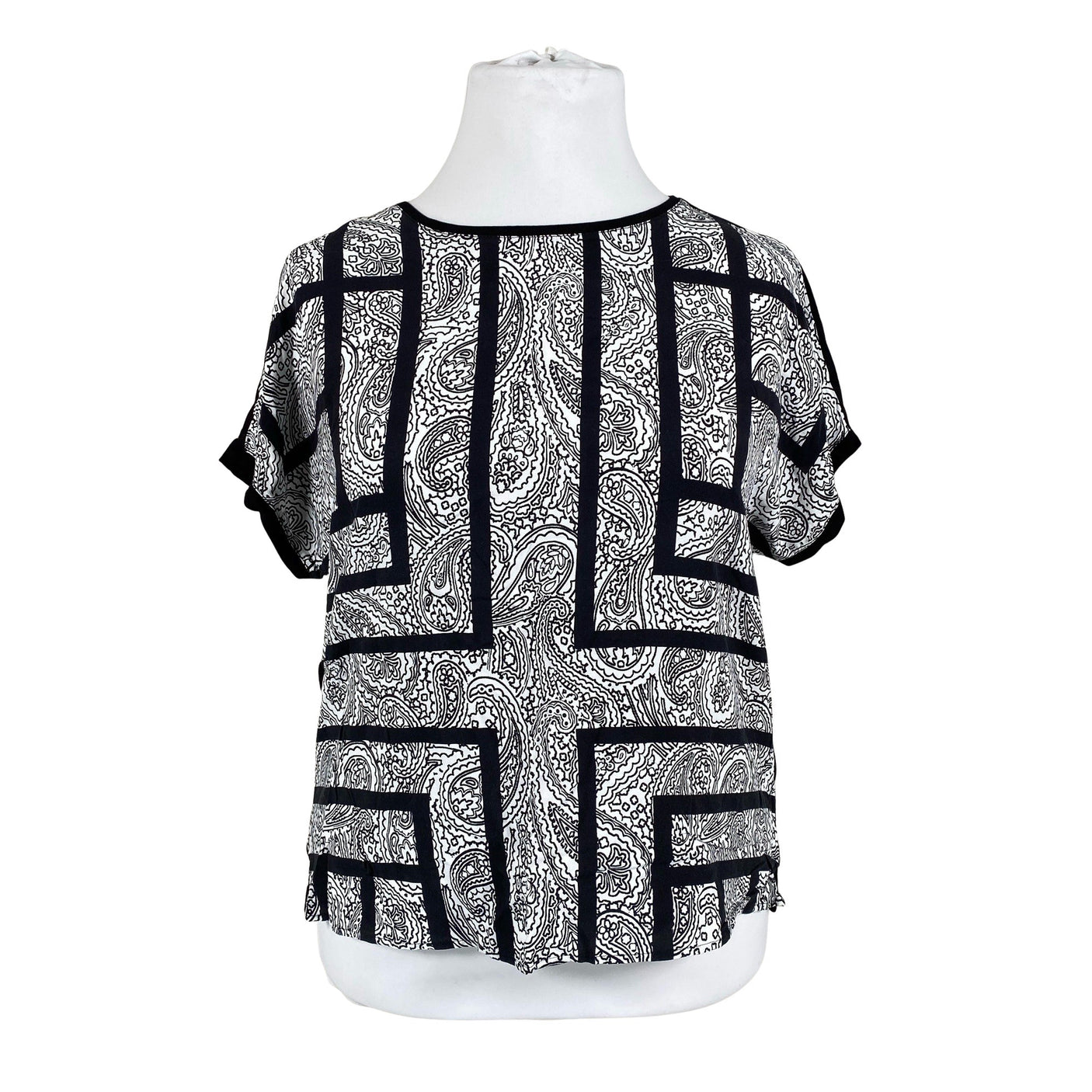 Unisex Gerry Weber - Lühikeste käistega pluus, suurus 42 - Must (1)