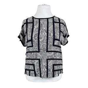 Unisex Gerry Weber - Lühikeste käistega pluus, suurus 42 - Must (1)
