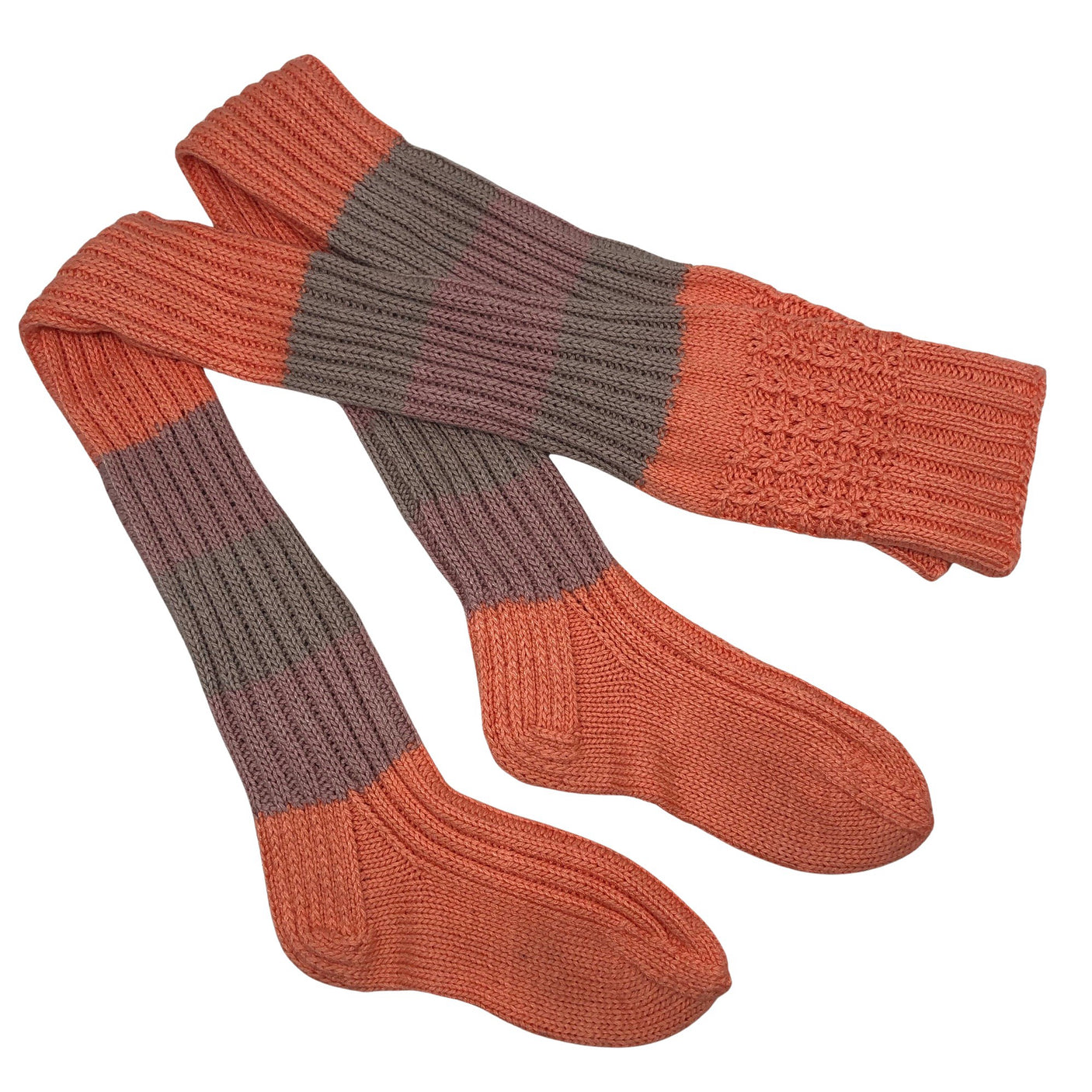 Unisex Handmade - Villased sokid, suurus 38 - Oranž (1)