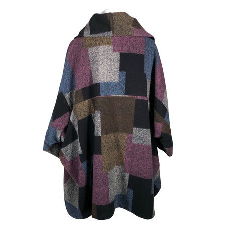 Unisex Aino - Villane mantel, suurus 50 - Must (2)