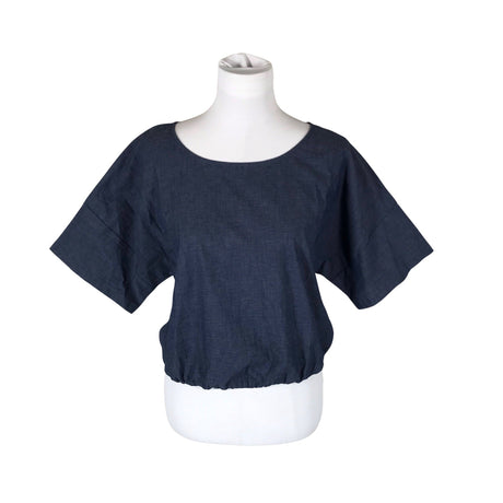 Unisex Benetton - Lühikeste käistega pluus, suurus 38 - Sinine ()