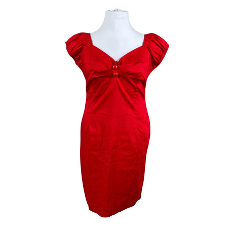Unisex Collectif - Mitteveniv kleit, suurus 42 - Punane ()