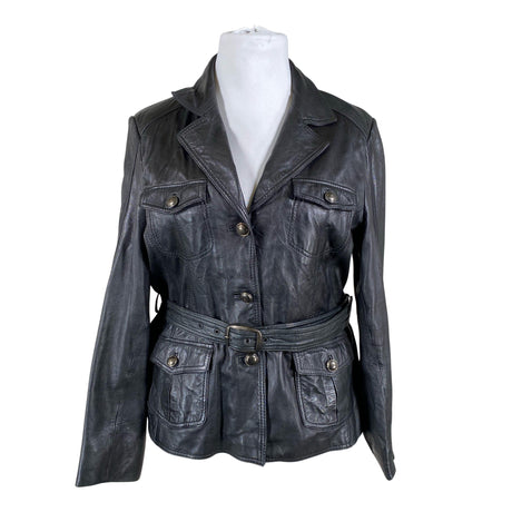 Unisex Saki - Nahktagi, suurus 46 - Must ()