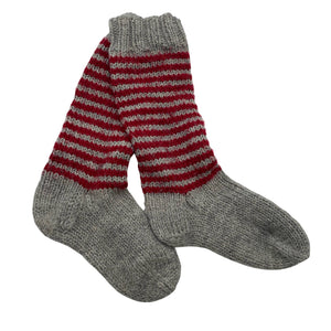 Unisex Handmade - Villased sokid, suurus 26 - Hall (1)