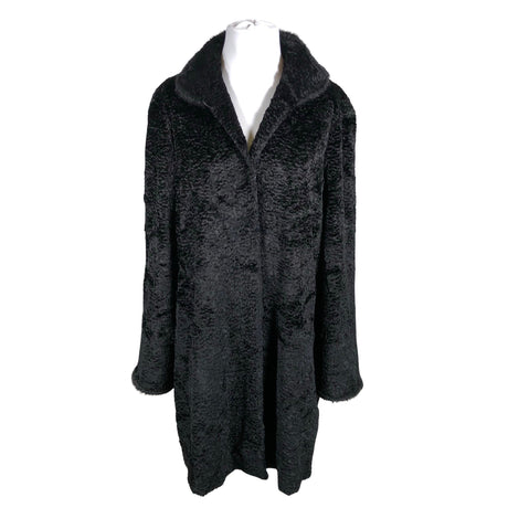 Unisex Alexandra - Kunstkarusnahast mantel, suurus 44 - Must ()