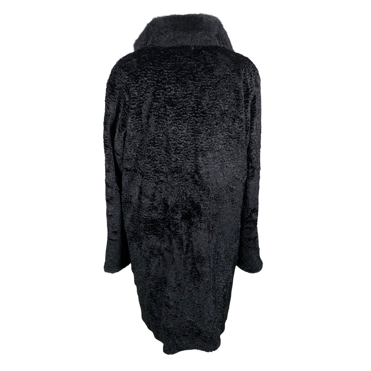 Unisex Alexandra - Kunstkarusnahast mantel, suurus 44 - Must (2)