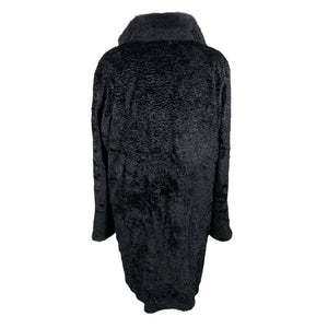 Unisex Alexandra - Kunstkarusnahast mantel, suurus 44 - Must (2)