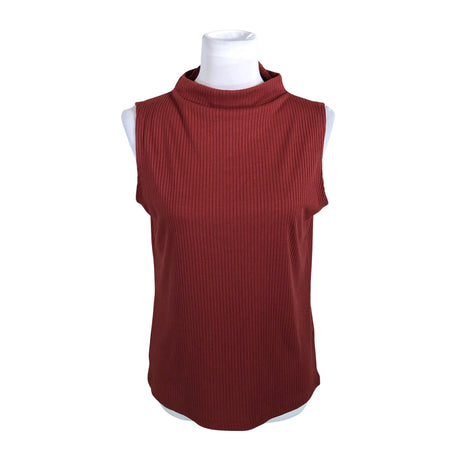 Unisex Lindex - Trikotaažist topp, suurus 40 - Veinipunane ()