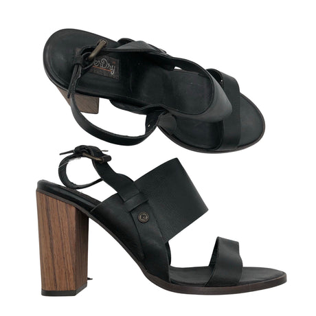 Unisex Superdry - Kontsaga rihmikud, suurus 40 - Must ()