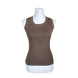 Unisex Repeat - Kootud vest, suurus 36 - Pruun ()