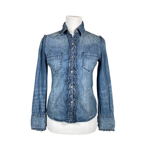 Unisex Lexington - Teksasärk, suurus 34 - Sinine (1)