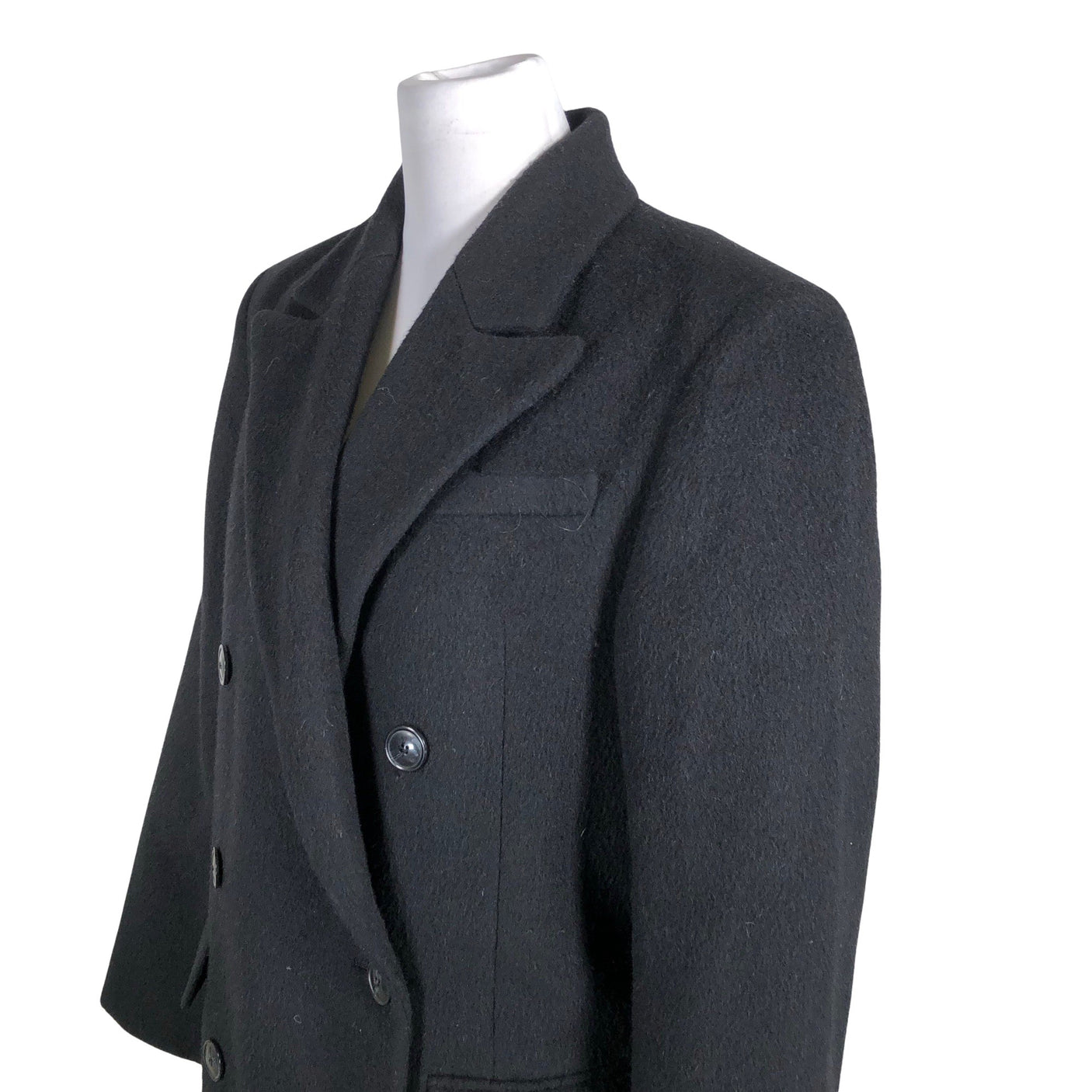 Unisex Almada Label - Villane mantel, suurus 40 - Must (3)