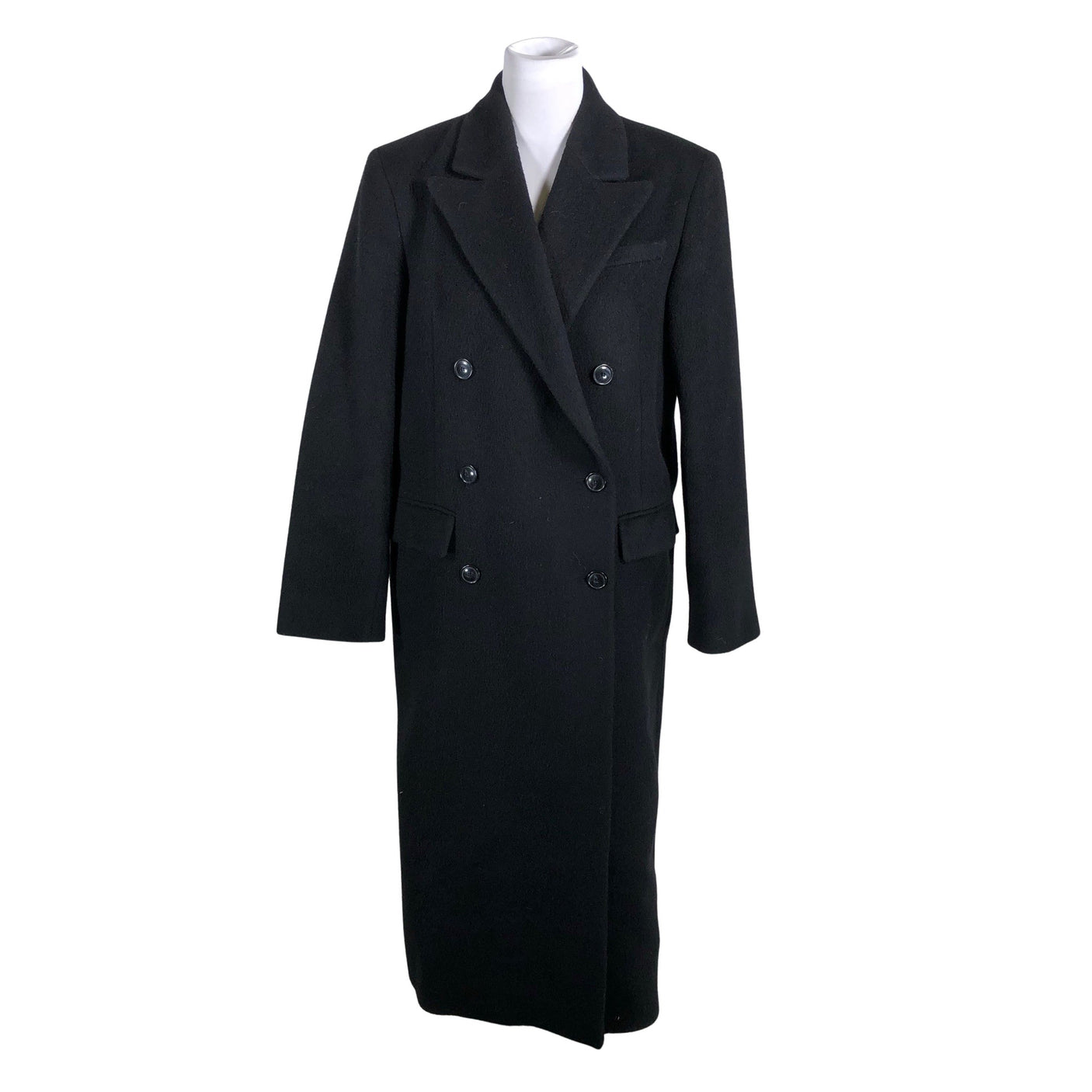 Unisex Almada Label - Villane mantel, suurus 40 - Must (1)