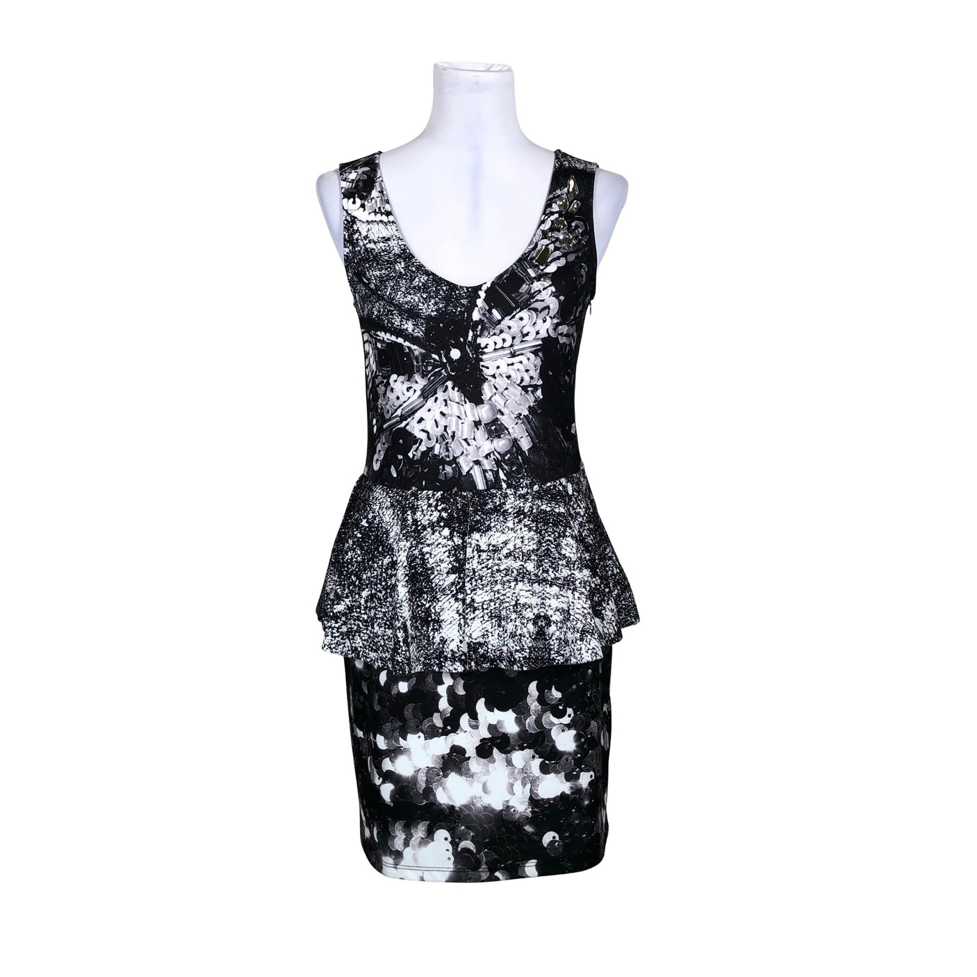 Unisex Desigual - Trikotaažist kleit, suurus 38 - Must (1)