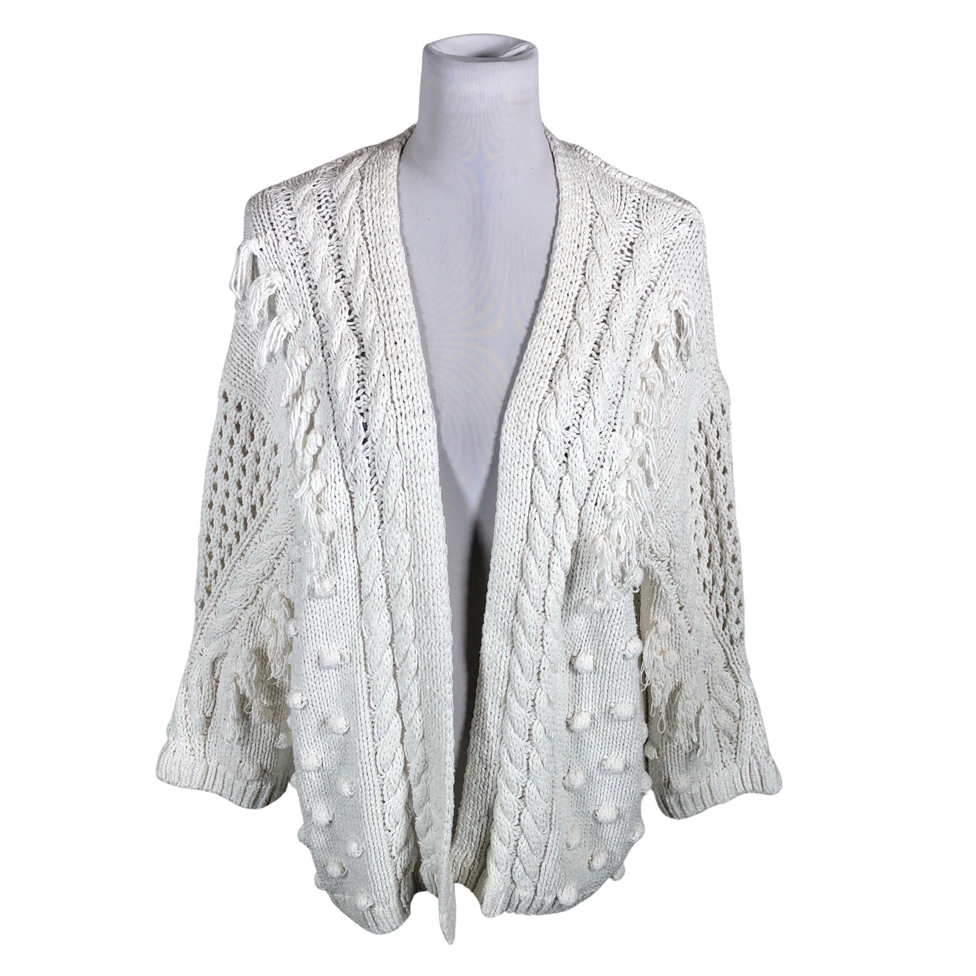 Unisex Lindex - Kardigan, suurus 36 - Valge (1)