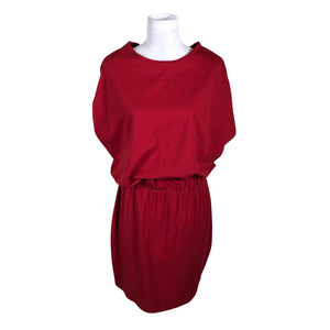 Unisex NOSH - Trikotaažist kleit, suurus 40 - Veinipunane (1)
