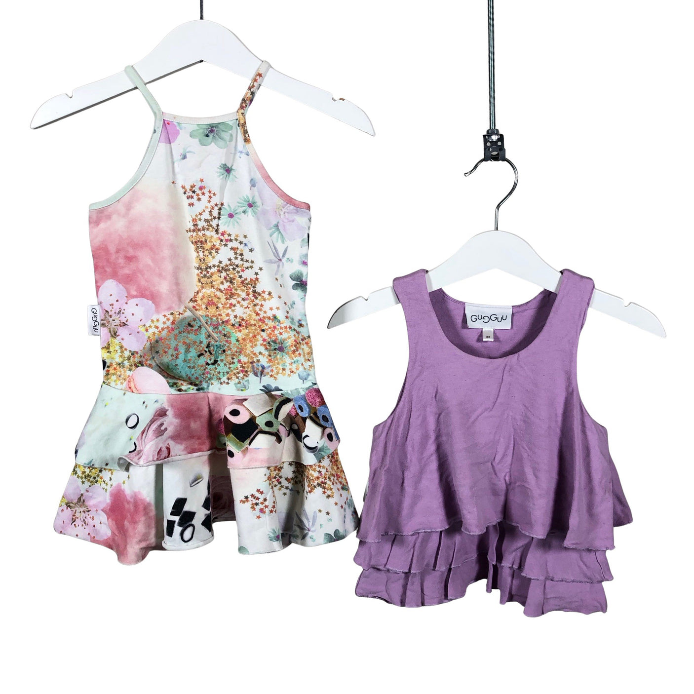 Unisex Gugguu - Trikotaažist kleit, suurus 80 - 86 - Heleroosa (1)