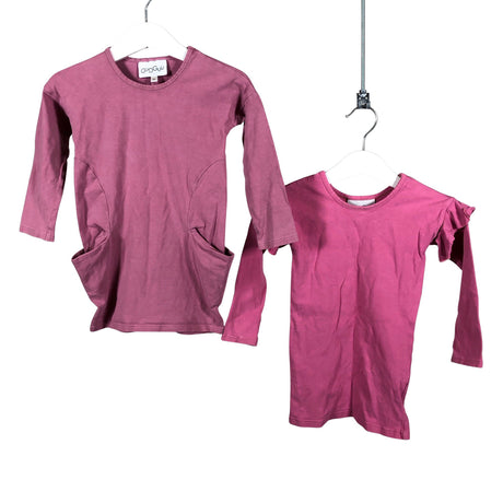 Unisex Gugguu - Trikotaažist kleit, suurus 80 - 86 - Heleroosa ()