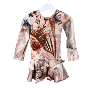 Unisex Gugguu - Trikotaažist kleit, suurus 86 - 92 - Pruun (1)