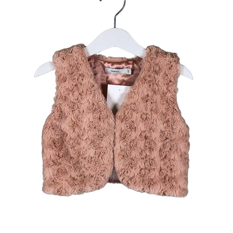 Unisex Name It - Kunstkarusnahast vest, suurus 92 - 98 - Heleroosa ()