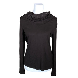 Unisex Biba - Trikotaažist pluus, suurus 38 - Pruun (1)