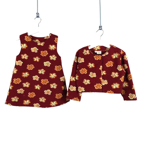 Unisex Kinderit - Dressikangast kleit, suurus 98 - 104 - Punane ()