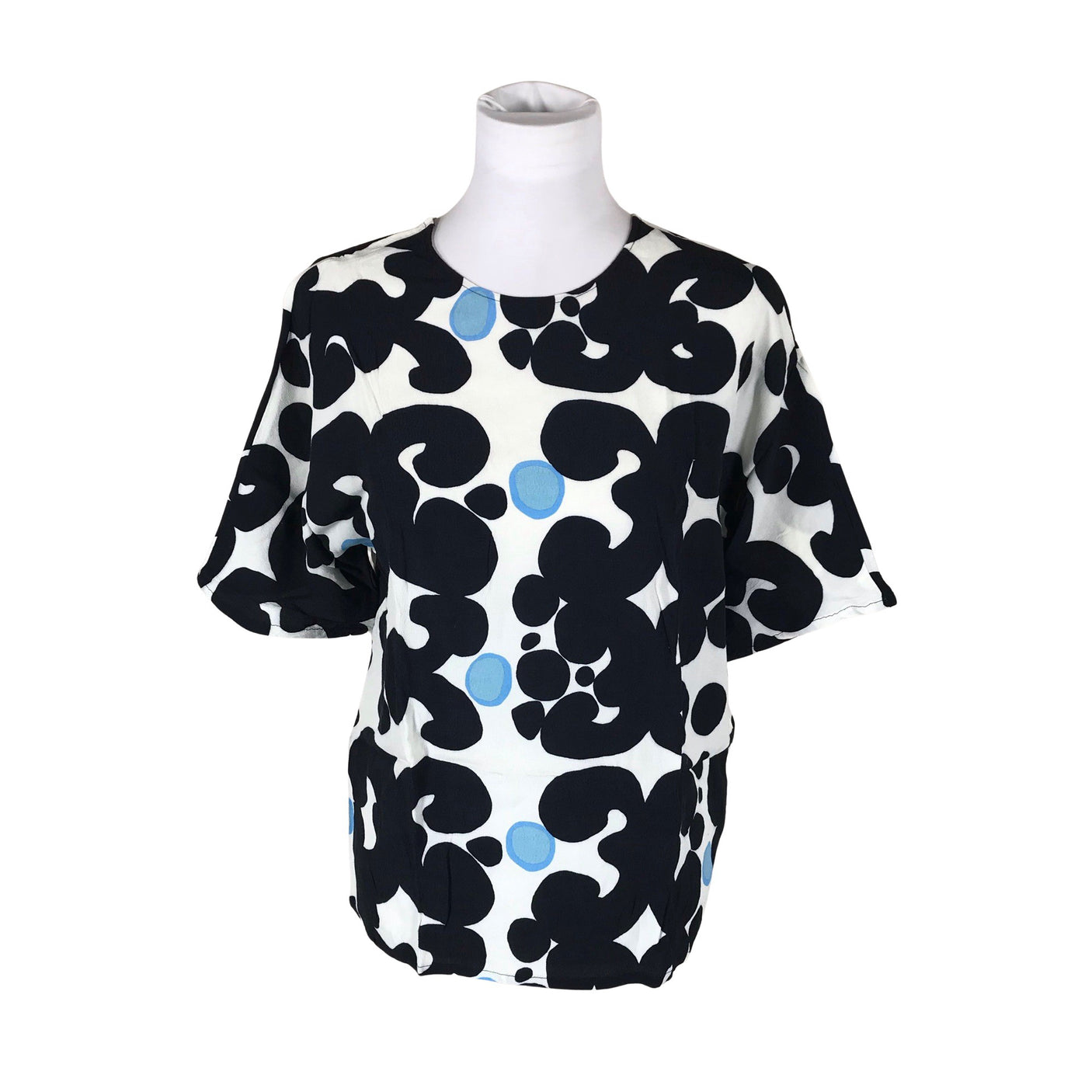 Unisex Marimekko - Lühikeste käistega pluus, suurus 40 - Valge (1)