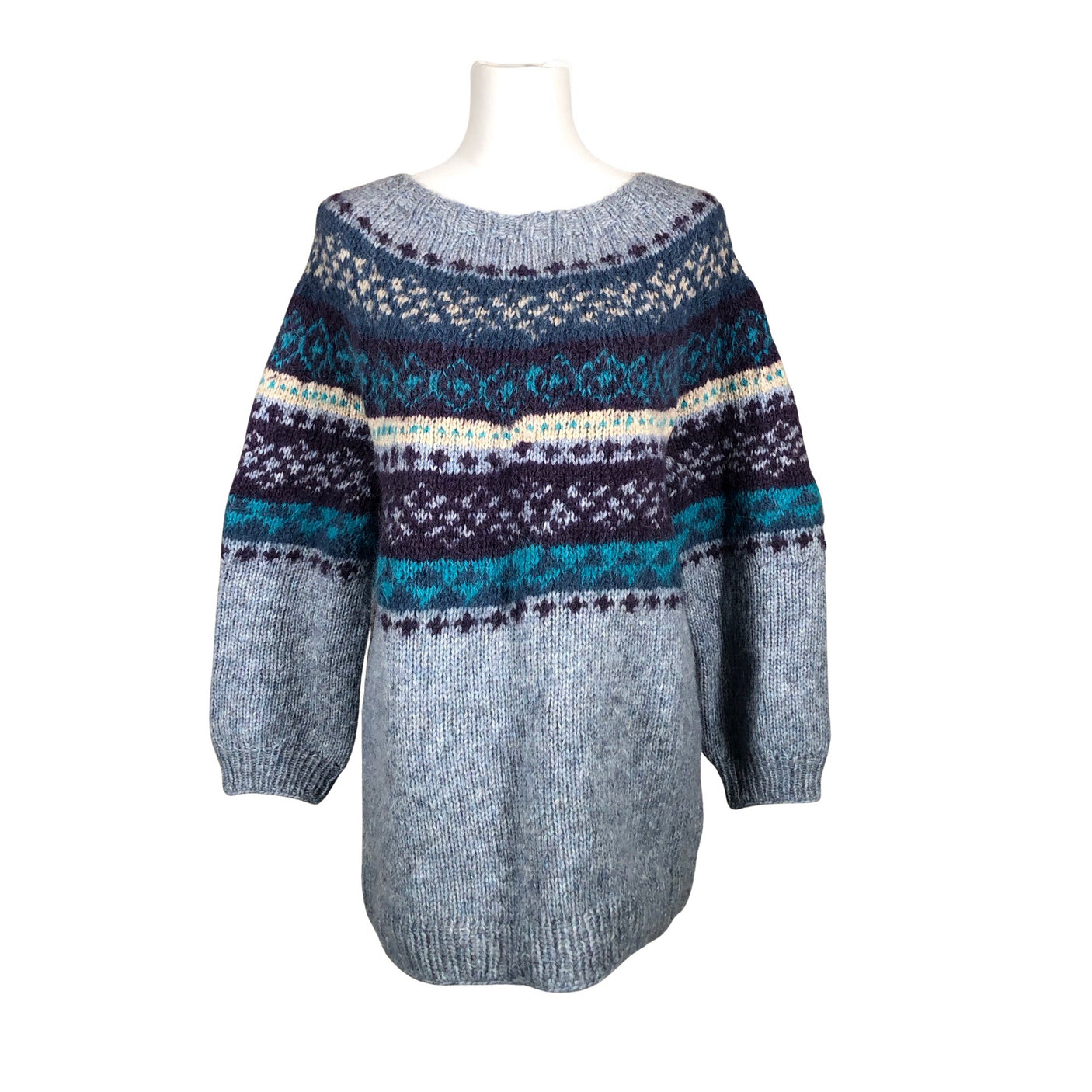 Unisex Handmade - Kampsun, suurus 38 - Helesinine (1)