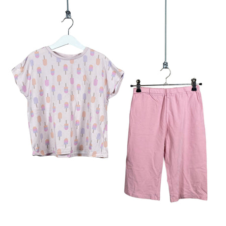 Unisex Uniqlo - Ööpesu, suurus 122 - 128 - Heleroosa ()