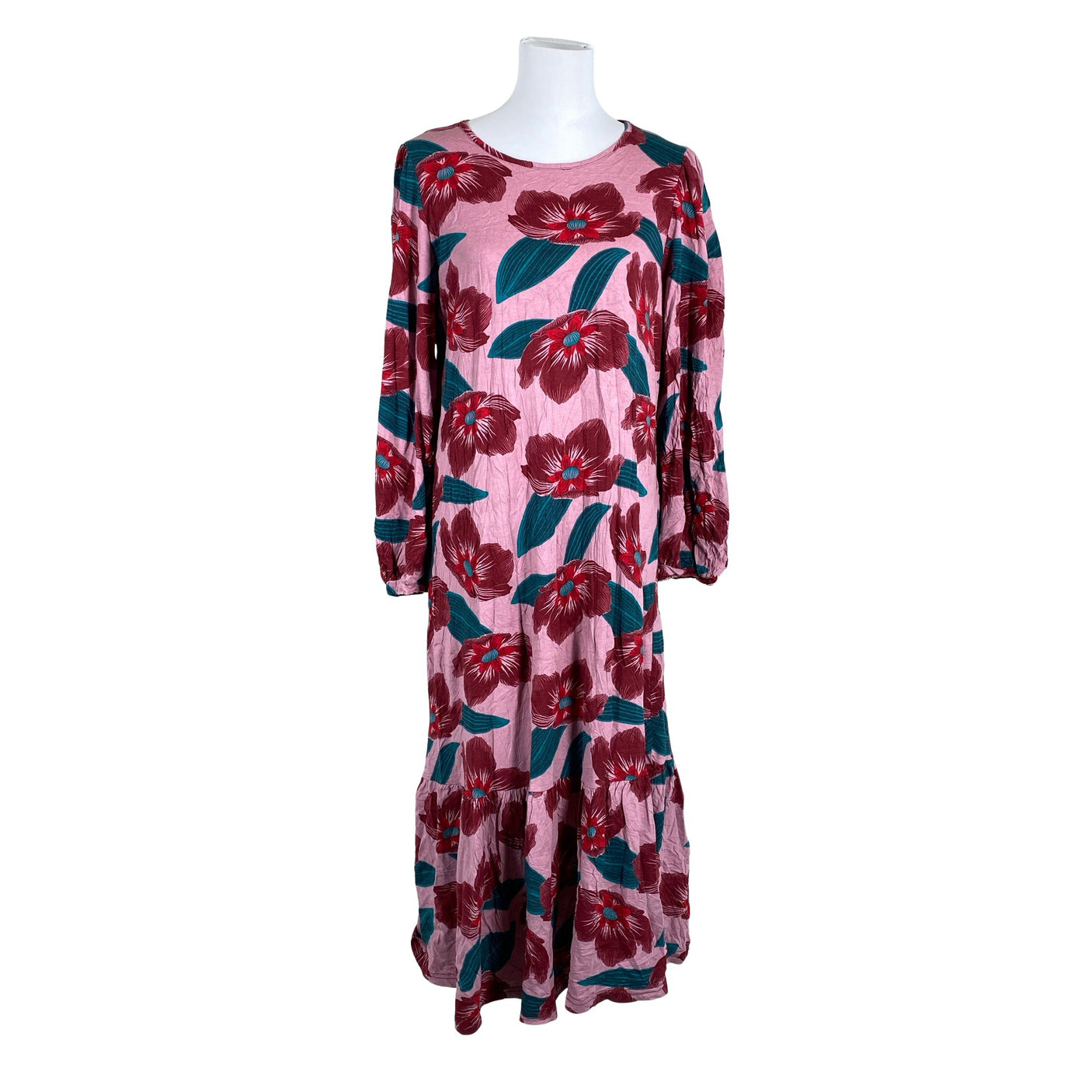 Unisex Nanso - Trikotaažist kleit, suurus 40 - Heleroosa (1)