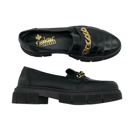 Unisex Rieker - Mokassiinid, suurus 40 - Must ()